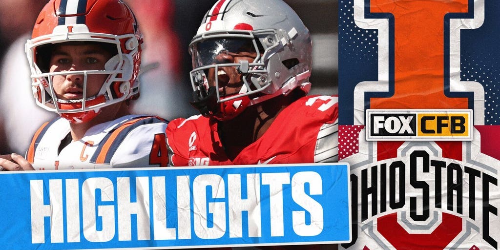 Illinois Fighting Illini vs No. 7 Ohio State Buckeyes Highlights 🏈 FOX College Football
