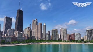 Drone captures crowds soaking up record heat along Chicago shoreline