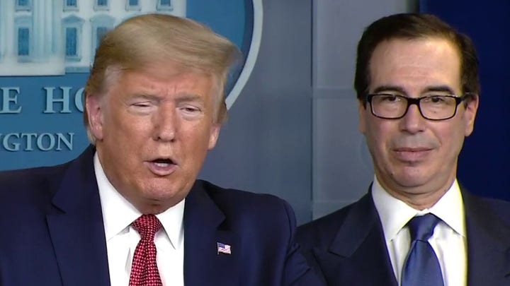 Secretary Steve Mnuchin says President Trump is determined to protect the US economy and American jobs