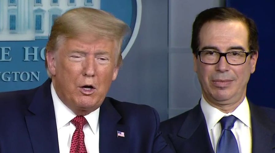 Secretary Steve Mnuchin says President Trump is determined to protect the US economy and American jobs
