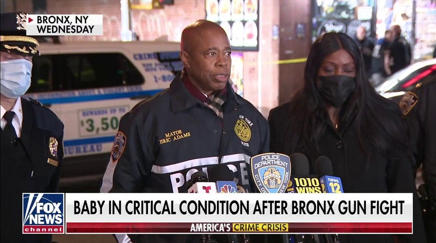 Baby in critical condition after Bronx gun fight 