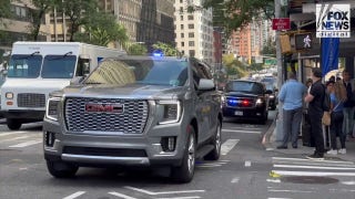 Vehicles are escorted to the United Nations General Assembly  - Fox News