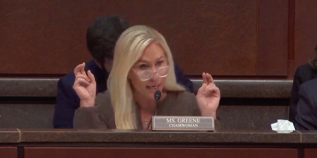 Marjorie Taylor Greene grills NPR CEO over personal views at DOGE hearing