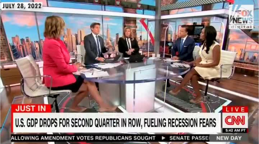  Montage: Media avoids saying U.S. economy is in a recession, says slowdown was intentional 