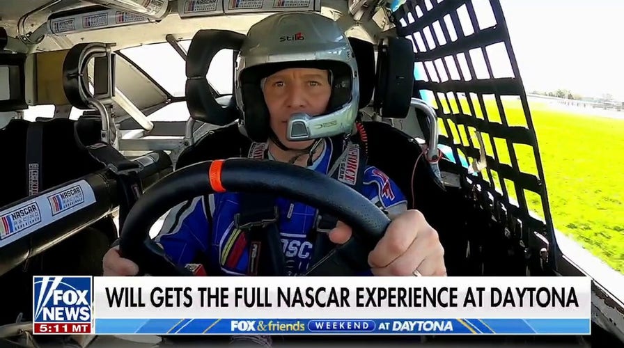 Will Cain hits the track to get the full NASCAR experience at Daytona