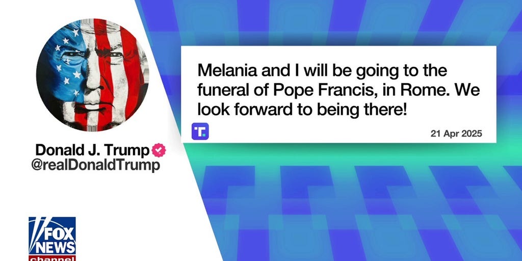 President Trump confirms plans to attend Pope Francis' funeral in Rome