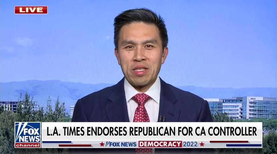 GOP candidate reacts to surprise LA Times endorsement for California controller