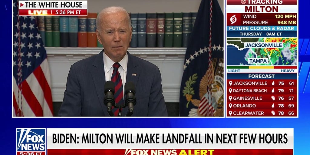 President Biden accuses Trump of leading chorus of 'lies' and 'disinformation' about hurricane response