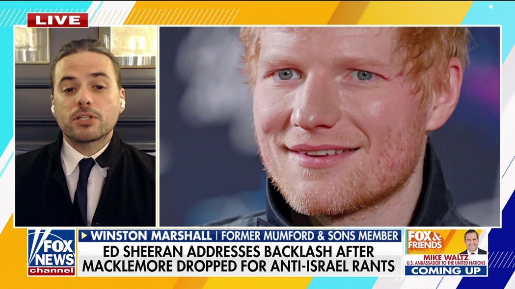 Musician Winston Marshall reacts to Ed Sheeran facing woke mob backlash