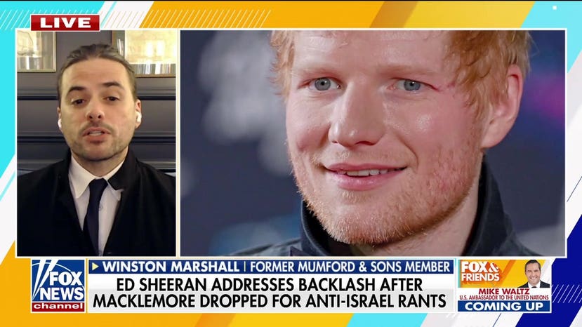 Musician Winston Marshall reacts to Ed Sheeran facing woke mob backlash