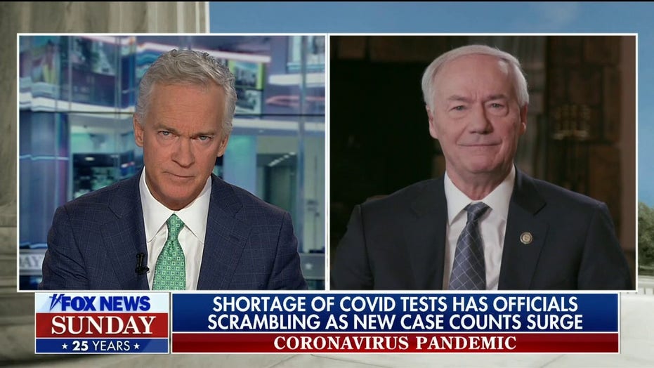 Arkansas governor calls Biden saying there's no federal solution to COVID-19 'ironic'