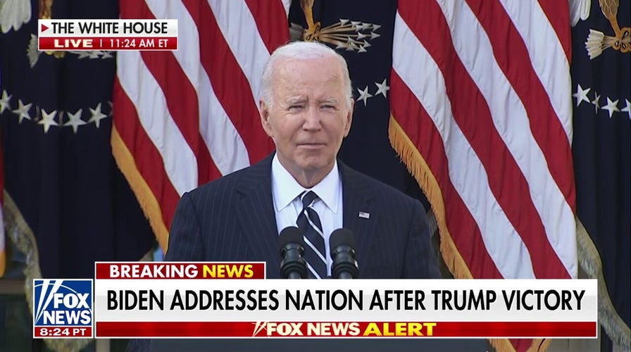 Biden congratulates Trump, pledges 'peaceful and orderly' transfer of power