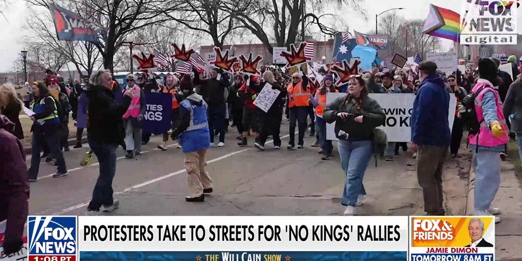 'POLITICAL THEATER': Protesters take to the streets for 'No Kings' rallies