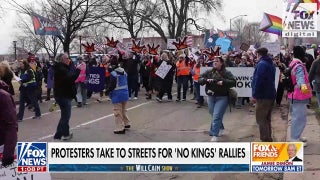 'POLITICAL THEATER': Protesters take to the streets for 'No Kings' rallies