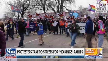 'POLITICAL THEATER': Protesters take to the streets for 'No Kings' rallies