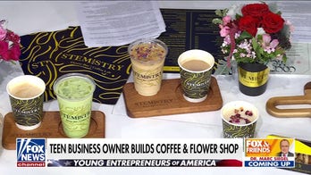 Teen entrepreneur builds successful coffee and flower shop