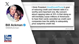 Bill Ackman concerned about Trump's proposal to cap credit card interest rates