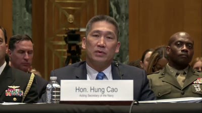 Acting Navy Secretary Hung Cao explains Taiwan weapons pause