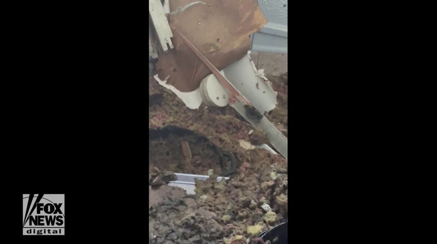 Smoke alarm keeps beeping after fire wrecks a house