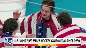 US men’s hockey team celebrates historic win over Canada