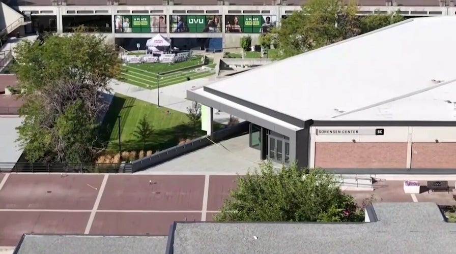 Drone video shows possible vantage point of Charlie Kirk assassin