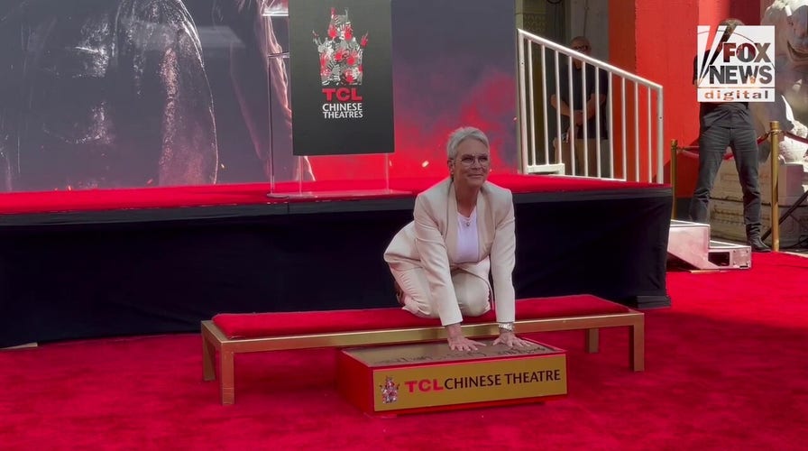 Jamie Lee Curtis gets handprints cemented in Hollywood forever