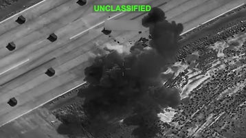 CENTCOM shares footage of attacks against Iran