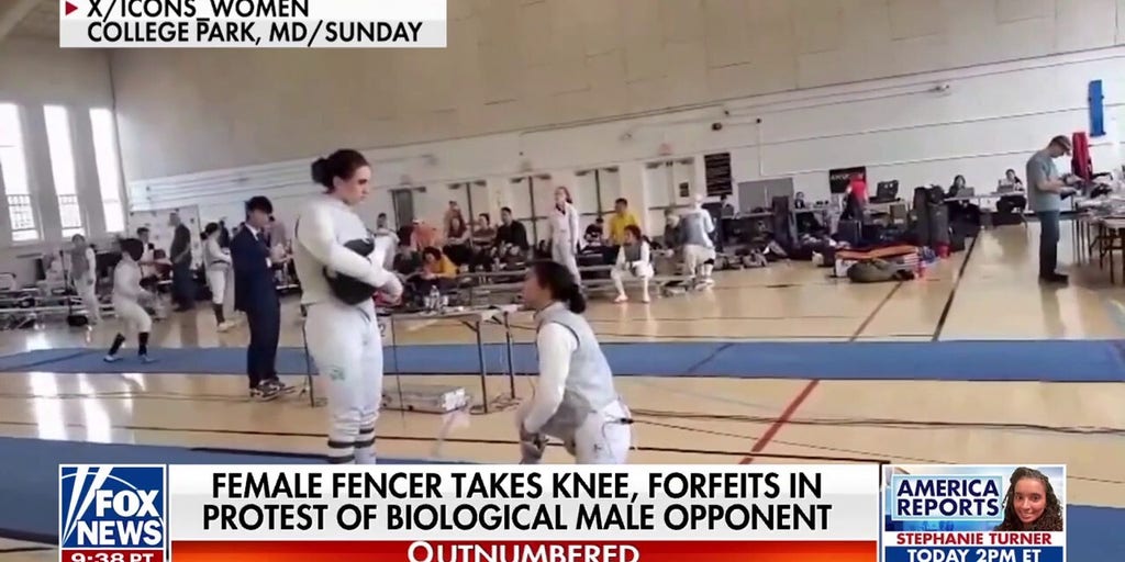Female fencer protests transgender athlete policy: 'I cannot do this'