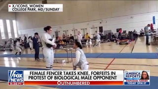 Female fencer protests transgender athlete policy: 'I cannot do this'