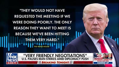 Trump says 'very friendly negotiations' are underway with Iran