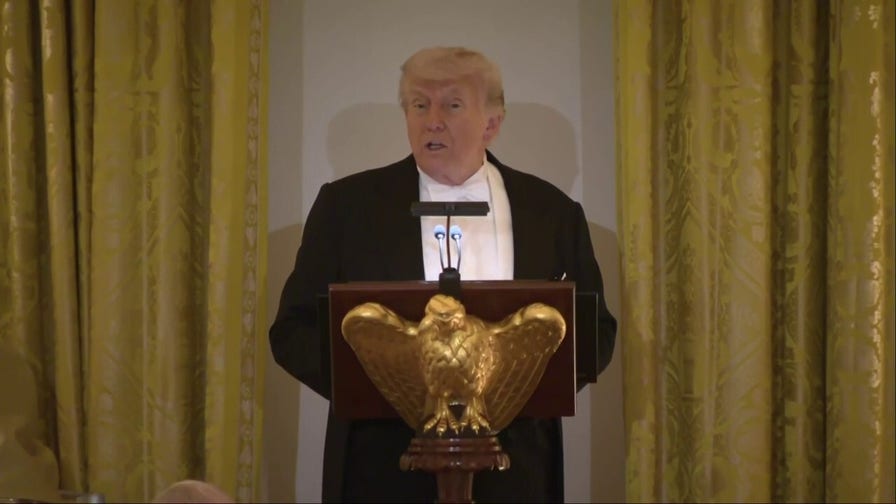 Trump jokes King Charles got Democrats to stand during speech to Congress