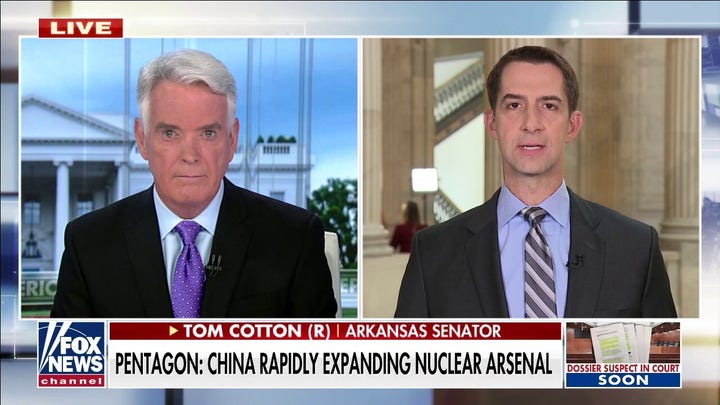 Sen. Cotton: ‘It’s imperative’ Biden modernizes US nuclear forces while China grows nuclear arsenal