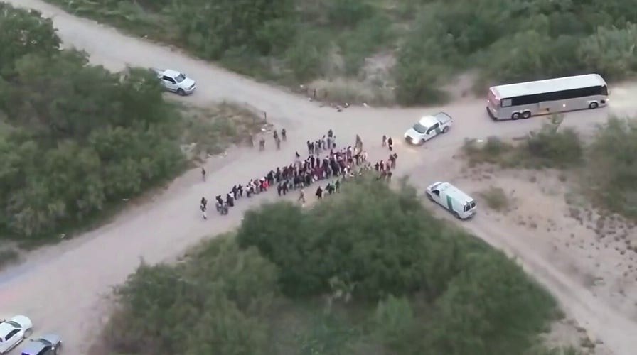 A group of 134 illegal immigrants spotted in Texas near the southern border