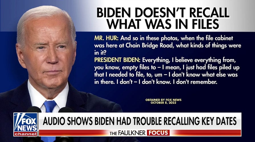 Released tapes from Biden-Hur interview showcase memory lapses