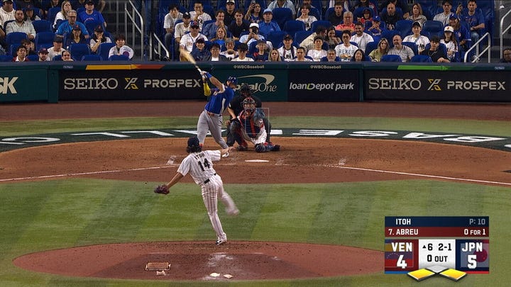 Venezuela's Wilyer Abreu hits three-run home run to retake lead over Japan