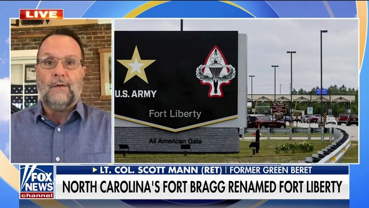 Fort Bragg name change is a ‘politicized move’: Lt. Col. Scott Mann