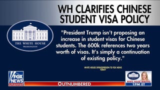 White House clarifies Chinese student visa announcement: 'Continuation of existing policy'