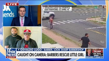 Connecticut barbers rescue little girl from oncoming traffic