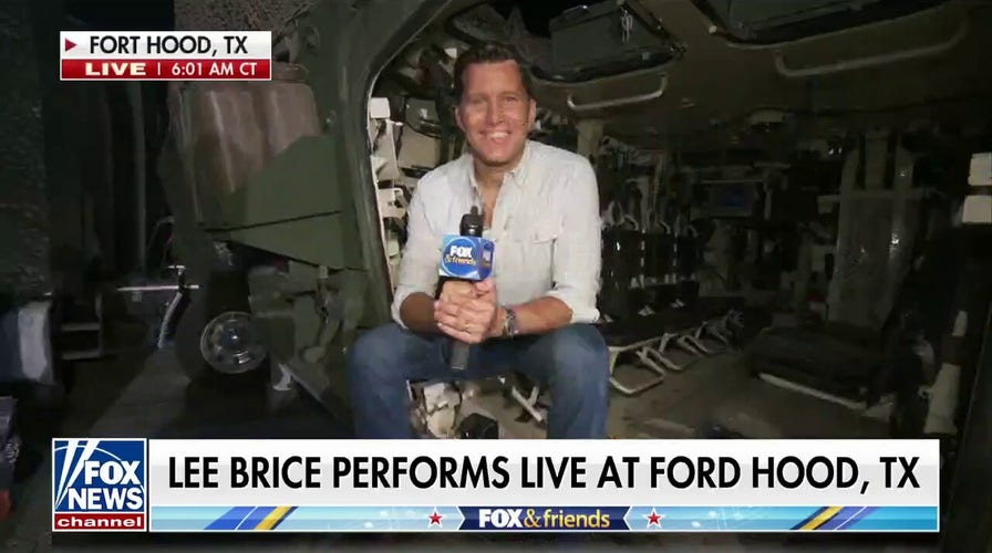 Will Cain grills breakfast, presides over the oath of enlistment ceremony at Fort Hood