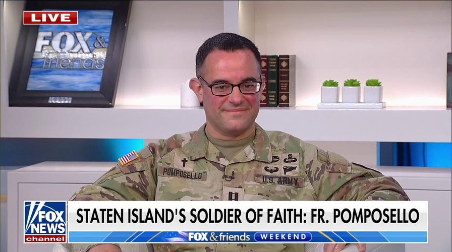 Father Pomposello is on a ‘recruiting mission’ to bring chaplains into the army