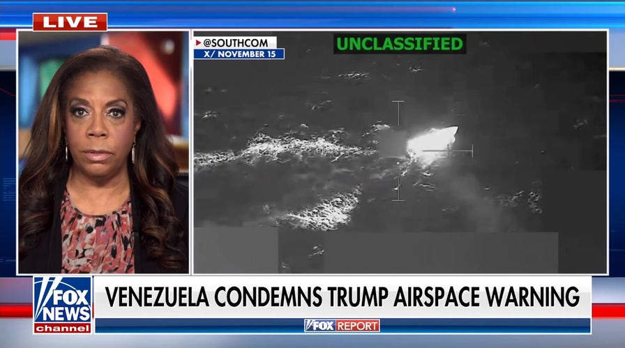 Trump's airspace informing  implicit    Venezuela sparks diplomatic turbulence