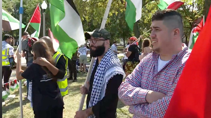 WATCH LIVE: Anti-Israel agitators demonstrate near the DNC
