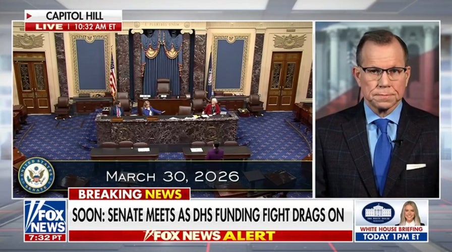 Senate adjourns for recess as DHS funding fight drags on