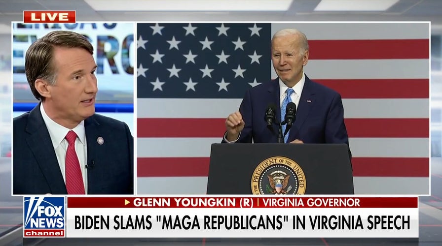 Gov. Glenn Youngkin calls out Biden for lack of leadership: 'He is a follower'