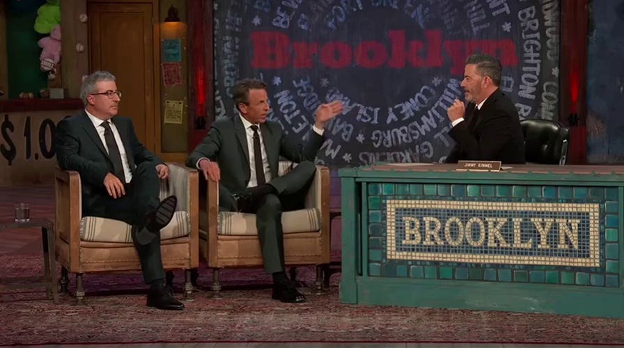 Late-night hosts tell Jimmy Kimmel he's their 'bulletproof vest' when it comes to Trump ire