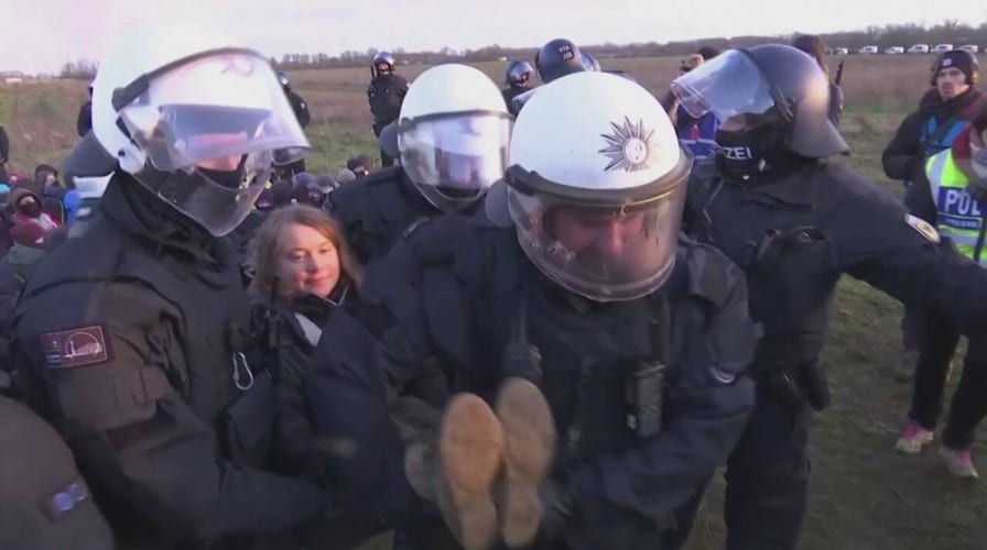 Greta Thunberg carried away by German police while protesting expansion of coal mine