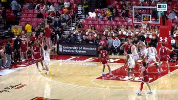Lamar Wilkerson makes a second-chance 3-pointer, extending Indiana's lead over Maryland