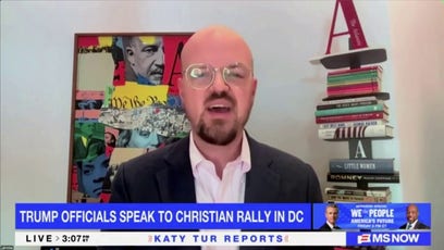 MS NOW's Katy Tur asks if Mike Johnson is putting 'God over the Declaration of Independence'
