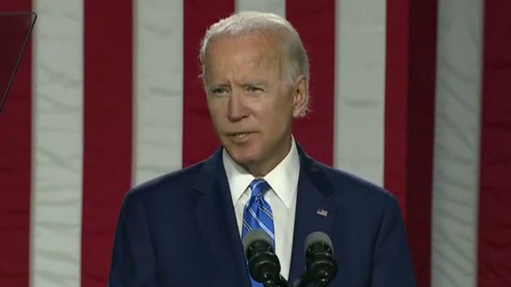 Biden calls out Trump's 'backward-looking policies'