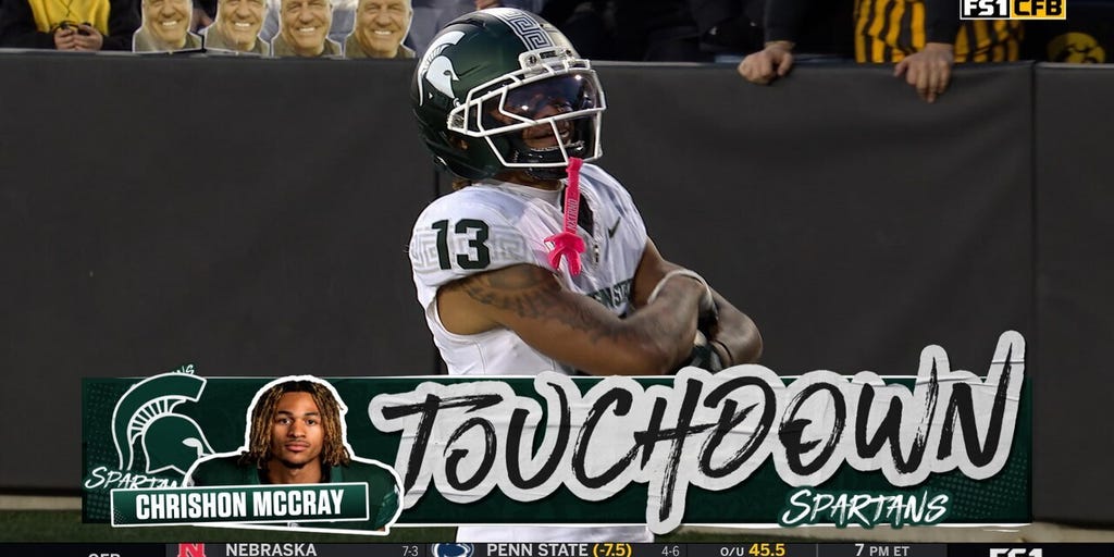 Alessio Milivojevic throws a DIME to Chrishon McCray for a 45-yard TD, MSU takes lead over Iowa